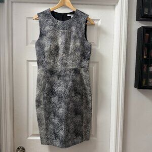 Diane von Furstenberg (DVF) "Eden" Sheath sleeveless two tone pixel Dress size 8